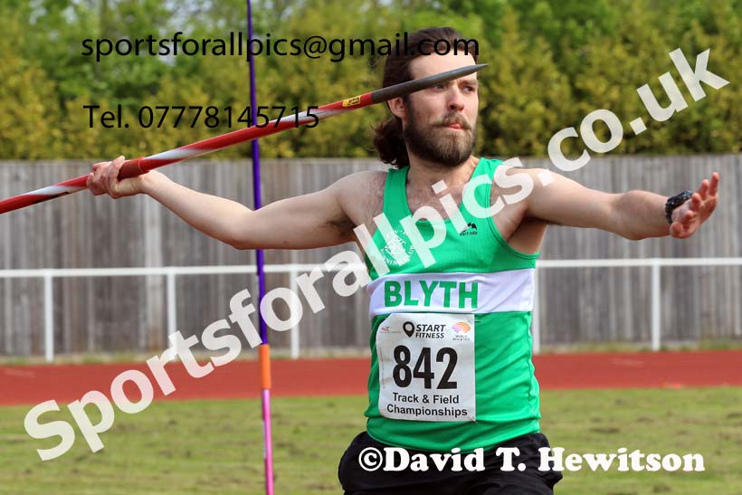 Senior Mens Javelin, 2023 North Eastern Track and Field Champs., Middlesbrough Sports Village, Middlesbrough. Photo: David T. Hewitson/Sports for All Pics